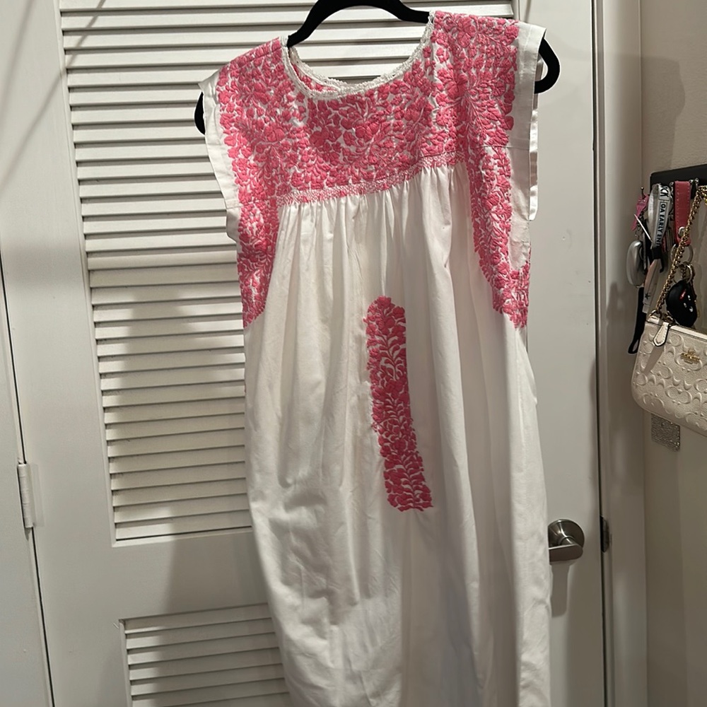White Embroidered Dress